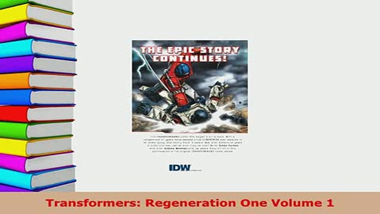 PDF  Transformers Regeneration One Volume 1 Free Books