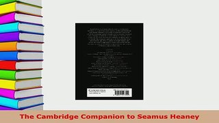 PDF  The Cambridge Companion to Seamus Heaney  Read Online