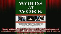 READ book  Words at Work Powerful business writing delivers increased sales improved results and Free Online