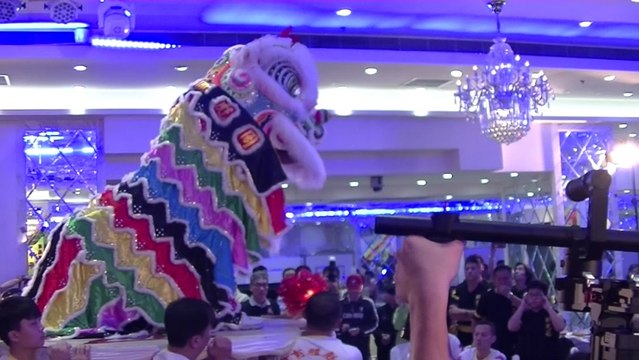 Human Mobile Stage 108, 55th Anniversary Chau Biu Banquet P3, Lion Dance Kung Fu