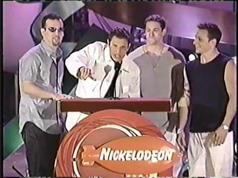 98 Degrees & Jessica Simpson on the Kids Choice Awards '00