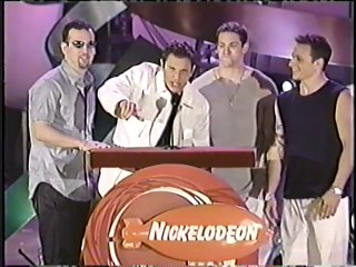 98 Degrees & Jessica Simpson on the Kids Choice Awards '00