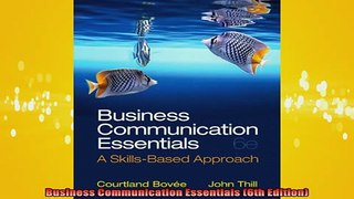 READ book  Business Communication Essentials 6th Edition Online Free