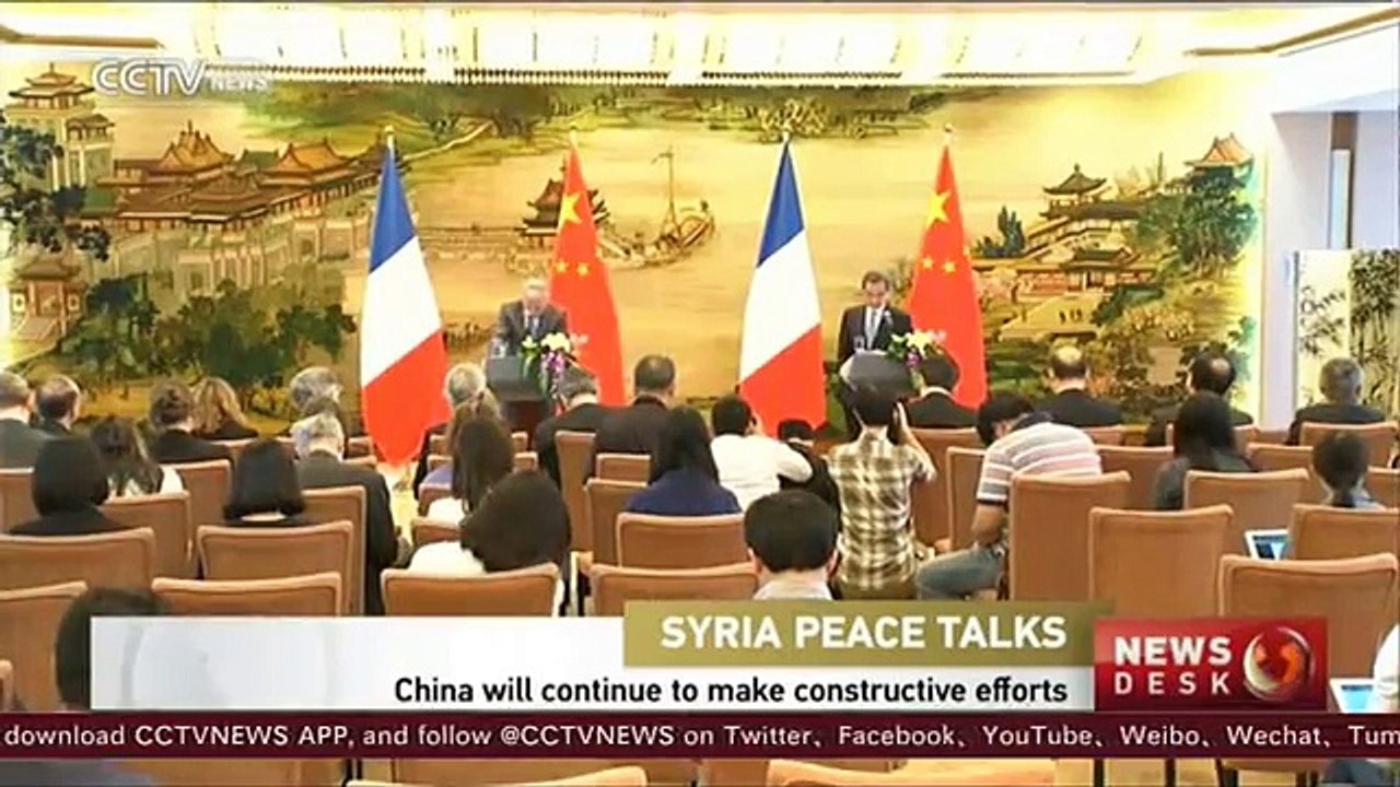 FM- China will continue constructive efforts on Syrian peace talks