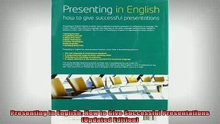 Downlaod Full PDF Free  Presenting in English How to Give Successful Presentations Updated Edition Free Online