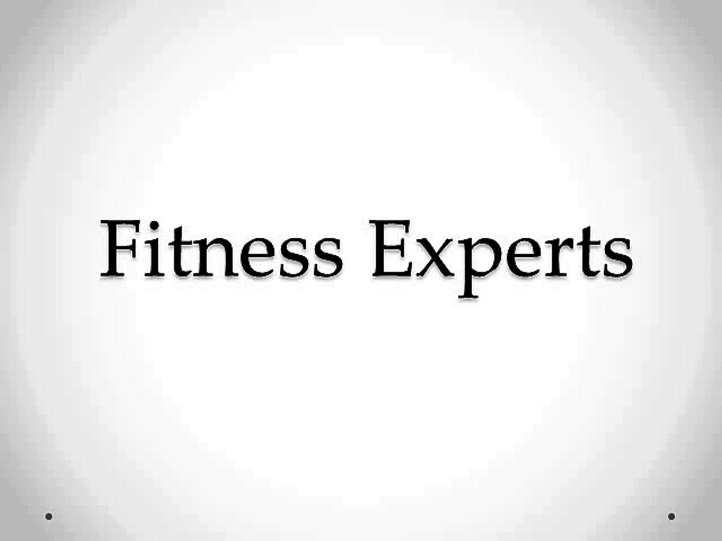 ⁣Fitness Experts