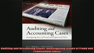 One of the best  Auditing and Accounting Cases Investigating Issues of Fraud and Professional Ethics