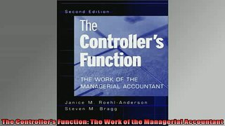 For you  The Controllers Function The Work of the Managerial Accountant