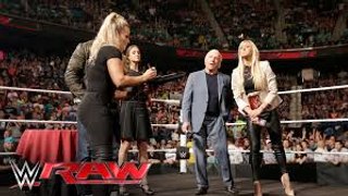 Natalya & Charlotte collide during the WWE Women's Championship Contract Signing Raw, May 16, 2016