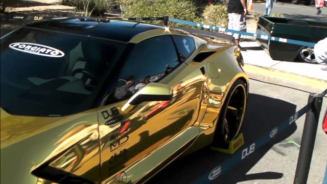 Gold plated car worth USD 1 million on display in Dubai