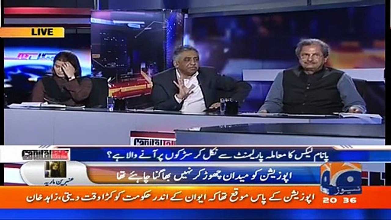 Meray samnay Saif-ur-Rehman ne Asif Zardai k paaon par k moaafi mangi thi- Hamid Mir grills Mohammd Zubair