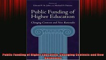 READ book  Public Funding of Higher Education Changing Contexts and New Rationales  FREE BOOOK ONLINE