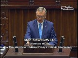 Poseł Stanisław Szwed - Wystąpienie z dnia 12 maja 2016 roku.