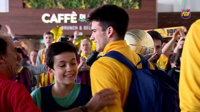 FCB Basket: els Campions d'Europa Júnior ja són a Barcelona