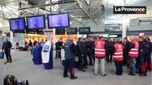 Aéroport de Marseille-Provence : rassemblement de salariés contre la loi Travail