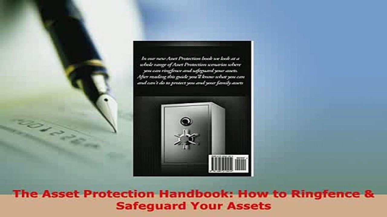 PDF  The Asset Protection Handbook How to Ringfence  Safeguard Your Assets  Read Online
