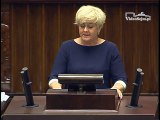Poseł Małgorzata Pępek - Wystąpienie z dnia 12 maja 2016 roku.
