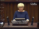 Poseł Małgorzata Pępek - Wystąpienie z dnia 12 maja 2016 roku.