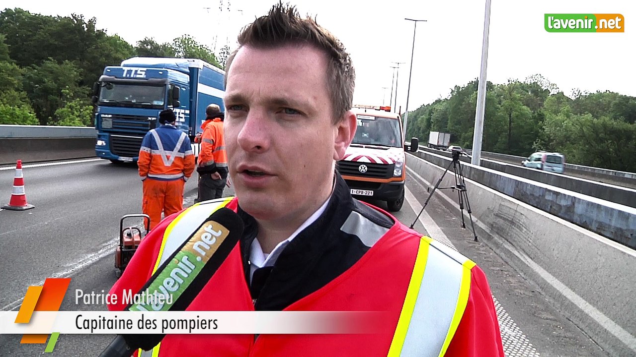 L'Avenir - Accident de camion sur la E42 à Onoz