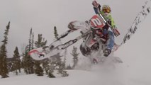 Cómo hacer snowboard con una moto de motocross