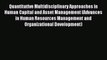 Read Quantitative Multidisciplinary Approaches in Human Capital and Asset Management (Advances