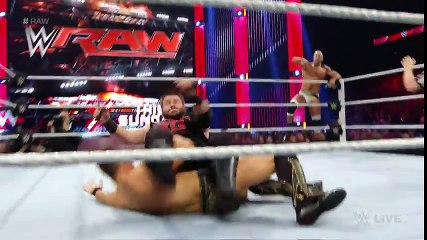 Cesaro & The Miz vs Sami Zayn & Kevin Owens full match highlights HD - Raw, May 16, 2016