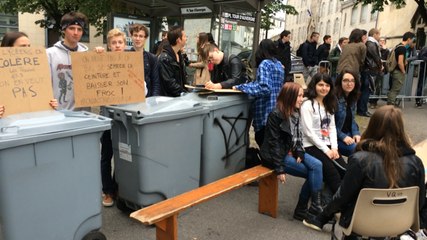 Barrage filtrant au lycée Brizeux