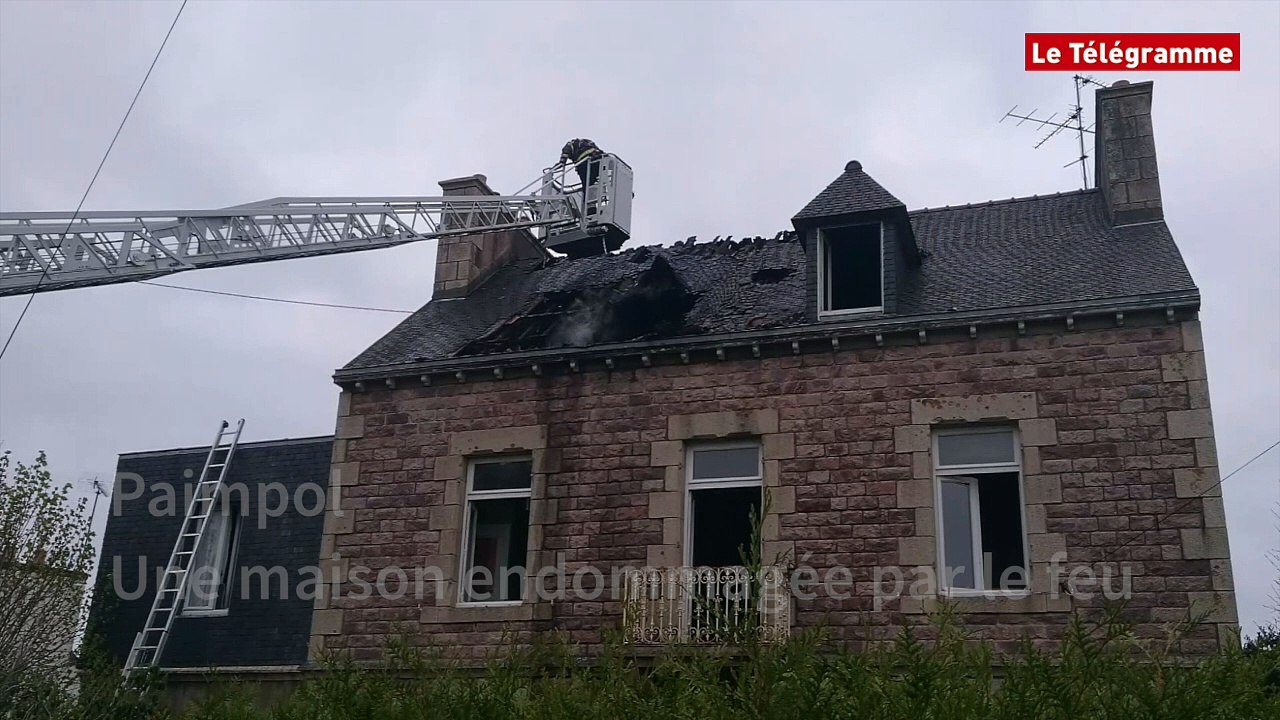 Paimpol. Une maison endommagée par le feu