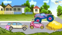 Car Cartoons for children. Monster Truck. Tow Truck in the park. Car Service for Auto. Compilation