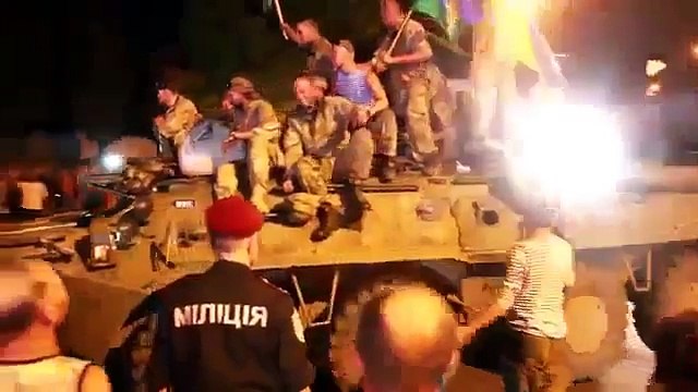 Юго Восток Украины встречает десантников 79 й бригады Запрещено к показу на Россия 24,НТВ,1 канал