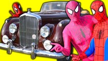 SPIDERMAN and PINK SPIDERGIRL DANCING IN A CAR with Deadpool Funny Movie in Real Life SHMIRL (1080p)