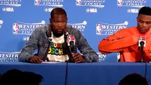 Durant & Westbrook Postgame Interview - Thunder vs Warriors - Game 1 - May 16, 2016 - NBA Playoffs