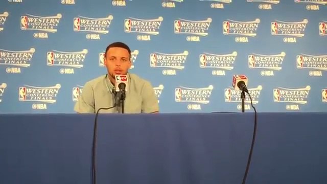 Stephen Curry Postgame Interview - Thunder vs Warriors - Game 1 - May 16, 2016 - 2016 NBA Playoffs