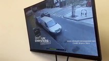 Hackney Idiot Driver Crashes Into Parked Van And Drives Off Accident