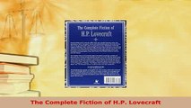 PDF  The Complete Fiction of HP Lovecraft  EBook