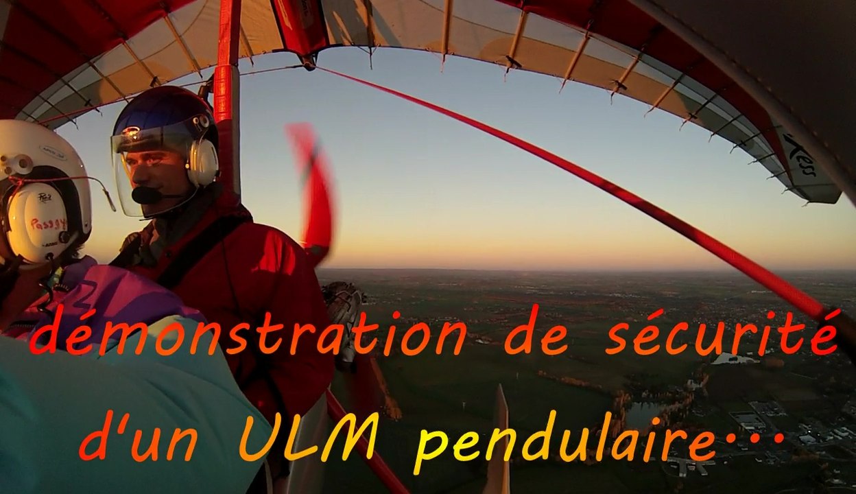 Sensibilisation à la sécurité de vol d'un ULM pendulaire : seance de décrochages_CHERVUDUCIEL HD