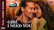 Girl I Need You [Full Video Song] - Baaghi [2016] Song By Armaan Malik & Shraddha Kapoor FT. Tiger Shroff & Shraddha Kapoor [Ultra-HD-2K] - (SULEMAN - RECORD)