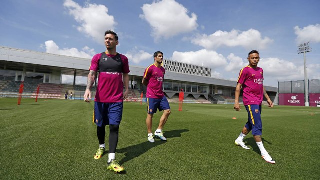FC Barcelona training session: Preparations begin for the Copa del Rey final