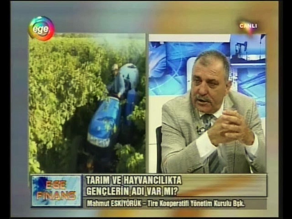 17.05.2016 EGETV EGE FINANS PROGRAMI KONUGU MAHMUT ESKIYORUK GENCLERIN NEDEN CIFTCILIK MESLEGINDEN UZAKLASTIGINI ANLATTI