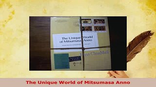 PDF  The Unique World of Mitsumasa Anno Free Books