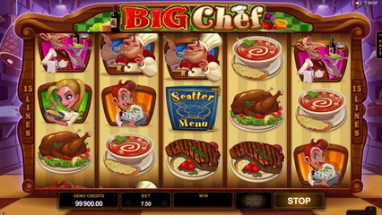 Big Chef ilmainen kasino kolikkopeli Microgaming Video Esikatselu