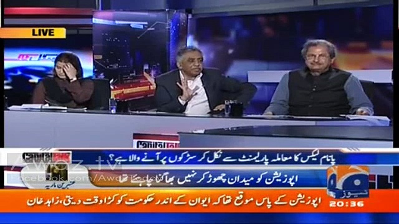 Meray samnay Saif-ur-Rehman ne Asif Zardai k paaon par k maffi mangi thi- Hamid Mir grills Mohammd Zubair