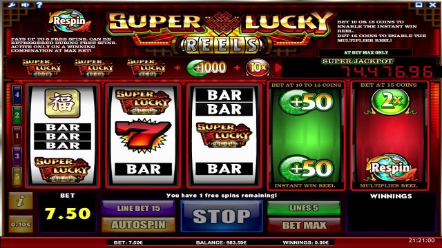 Super Lucky Reels ilmainen kasino kolikkopeli ISoftBet Video Esikatselu