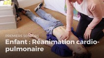 Réanimation cardio-pulmonaire chez un enfant. Croix Rouge/Croissant Rouge