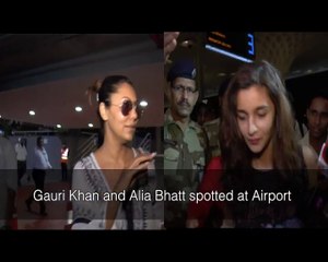 Gauri Khan and Alia Bhatt spotted at Airport