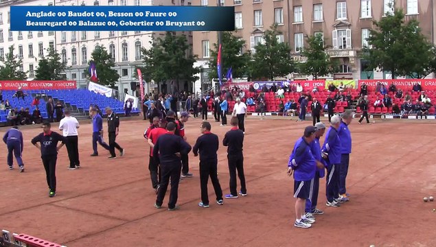 Barrages, première phase de poules, Super 16 masculin, Sport Boules, Lyon 2016