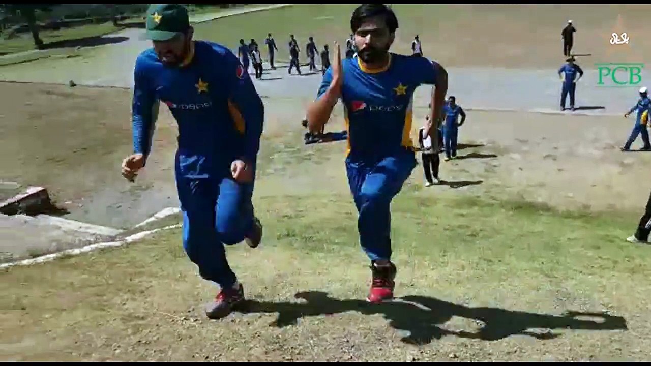 Pakistan Cricket Team summer fitness boot camp at ASPT Kakul