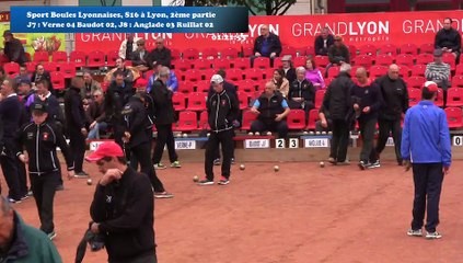 Seconde partie, première phase de poules, Super 16 masculin, Sport Boules, Lyon 2016