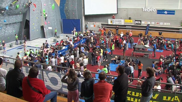 Quimper 1.300 visiteurs à la Coupe de France de difficultés d'escalade