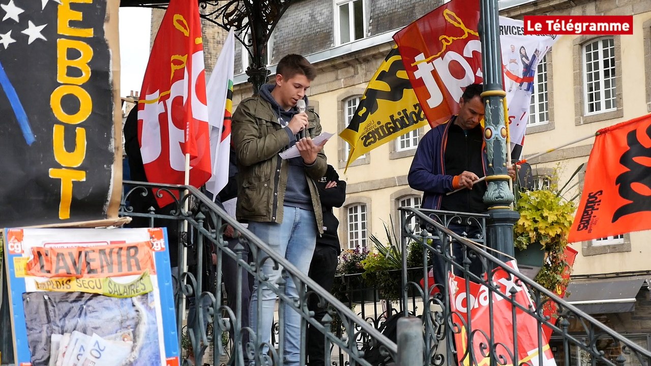 Morlaix. Manifestation contre la loi Travail